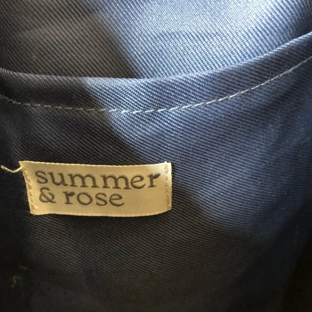 summer & rose canvas blue